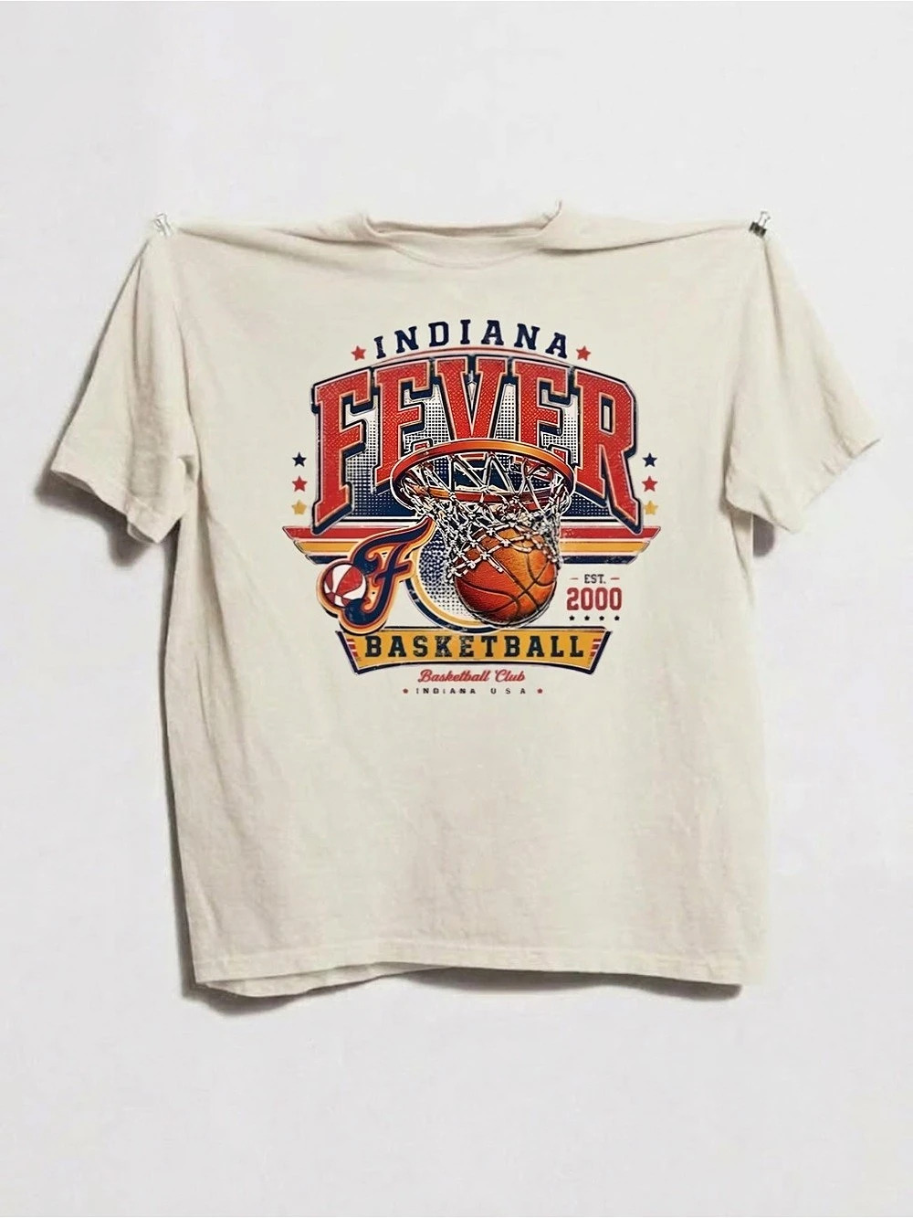Comfort Colors Retro Indiana Fever Basketball Graphic Tee